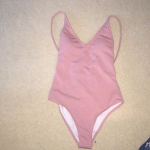 A one piece bathing suit